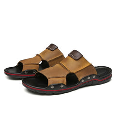 Men's Lightweight Slides Slippers Open Toe Non Slip Sandals