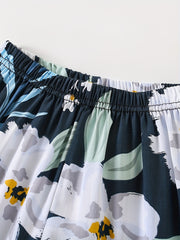 Toddler Girls Flower Graphic Loose Jogger Pants Elastic Waist Thin Trousers