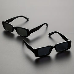Square Frame Sunglasses Vintage Eyewear With Glasses Case