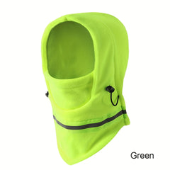 Adjustable Hood Balaclava With Reflective Striped Windproof UV Protection