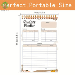 Trees Budget Planner Journal Organizer Sheets 21x13