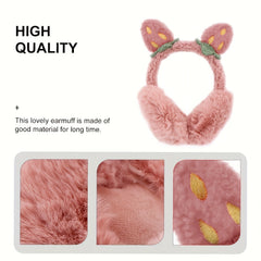 Strawberry Earmuffs Ear Warmers For Winter Soft Plush Headbands