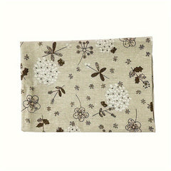 6pcs Plant Series Burlap Fabric for DIY Sewing Craft