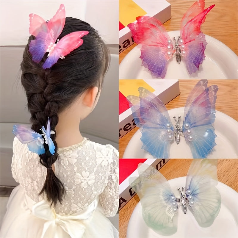 Girls Butterfly Hair Clip Kids Accessories, Holiday Gift
