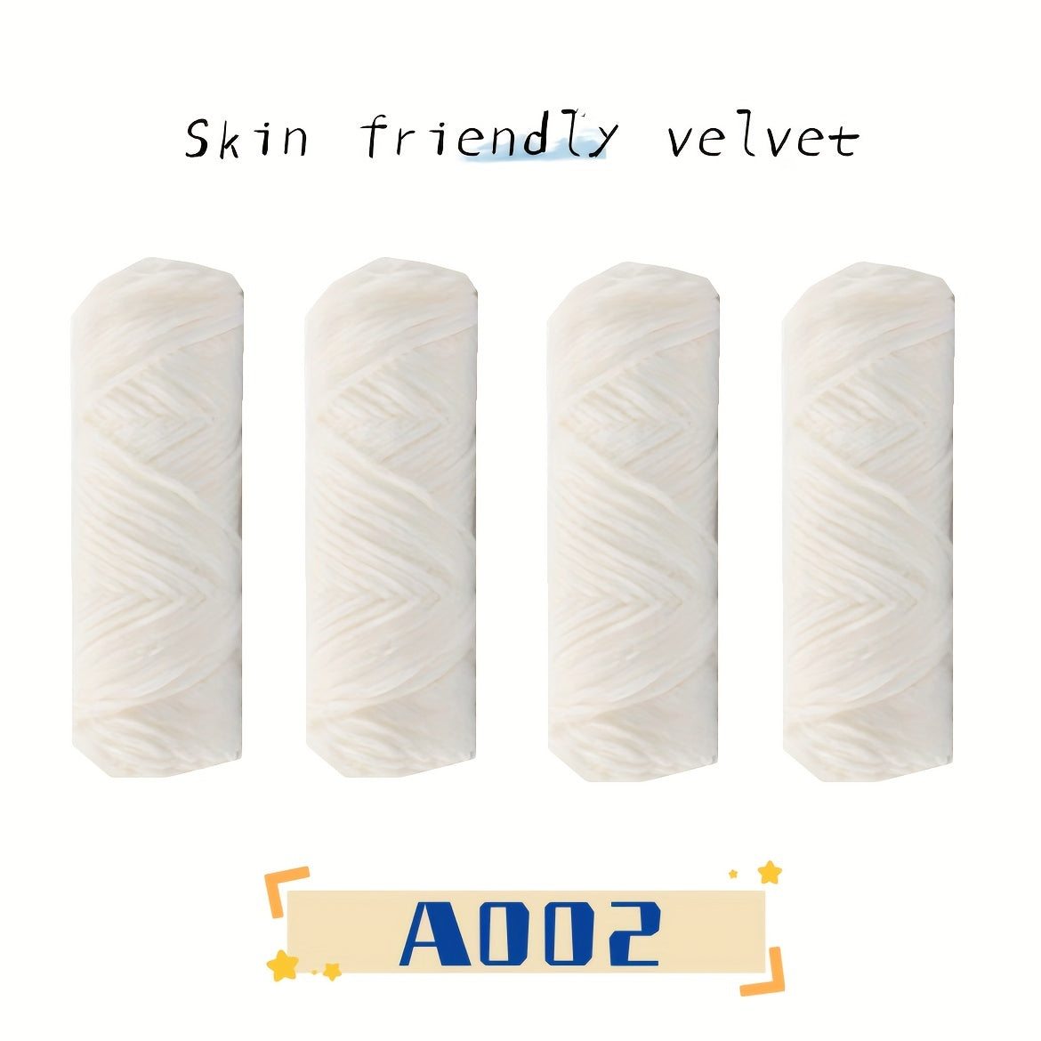 4pc Velvet Yarn for Hand Knitting Crocheting Violent Bear Doll 100g pc