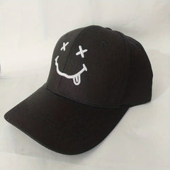 Smile Face Sunshade Baseball Cap Solid Sports Hat Adjustable Dad Hats