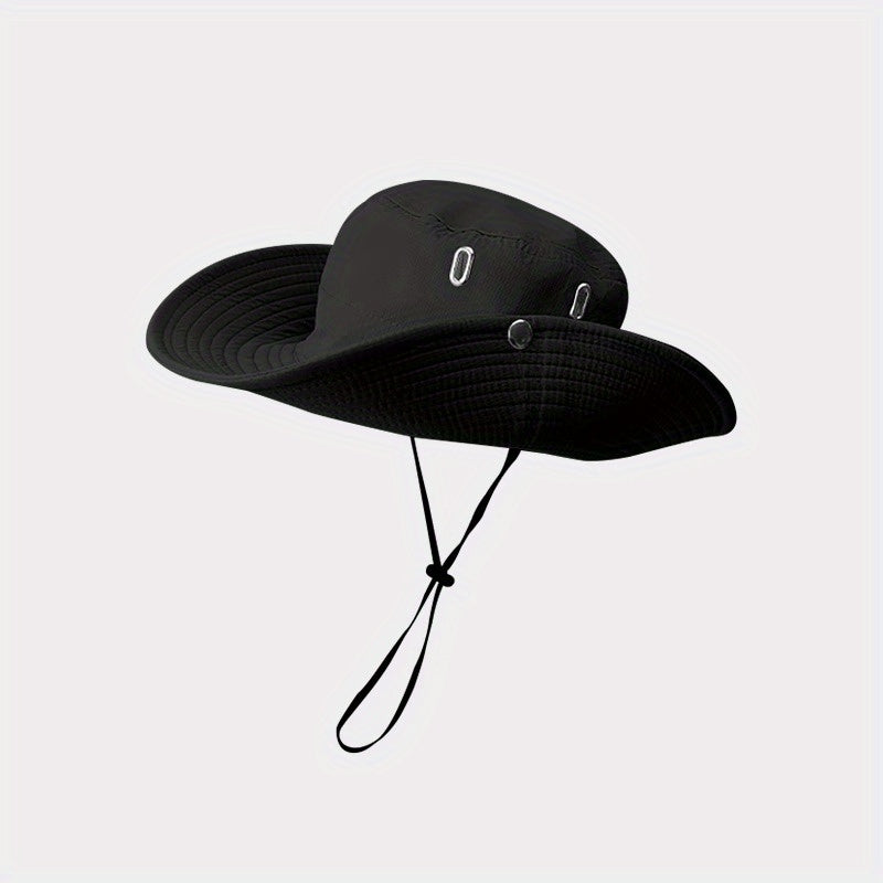 Sunshade Big Brim Cowboy Bucket Hat for Outdoor Sport