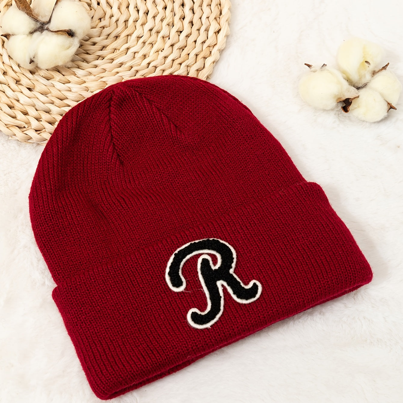 Solid Beanie Hat Winter Warm Women's Hat Thermal Hat