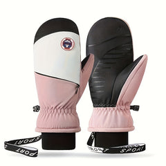 Unisex Ski Gloves Waterproof Windproof Coldproof Thickened Sports Gloves