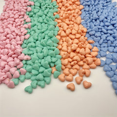 50pcs Love Heart Beads for DIY Bracelets, Phone Straps & Necklaces