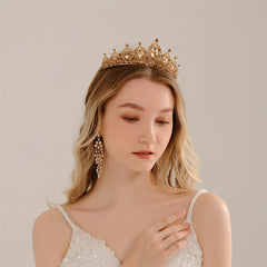 Rhinestone Crown Headband Tiara Hair Accessory Women