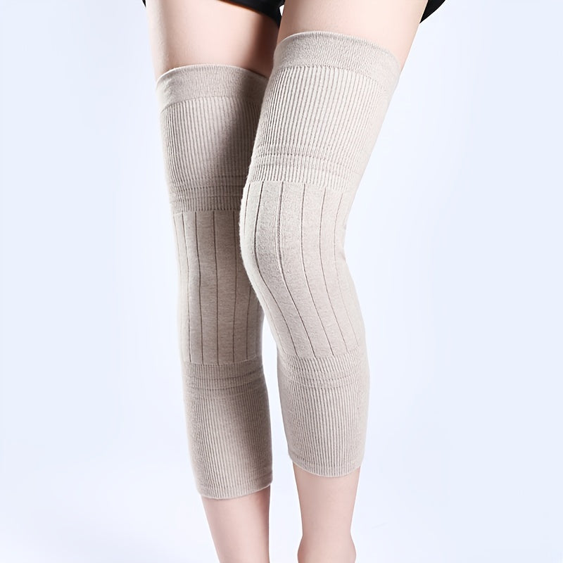 1pair Knee Pad Female Joint Sheath Plus Cashmere Anti-cold Leg P