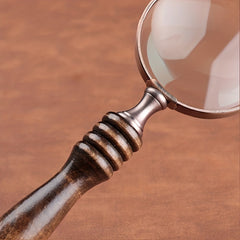 Vintage 10X Optical Glass Handheld Magnifying Glass
