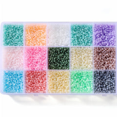 500pcs 3mm Glass Rice Beads 10g Bag for DIY Jewelry Making