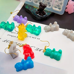 3D Silicone Bear Mold for Nail Art & Earrings