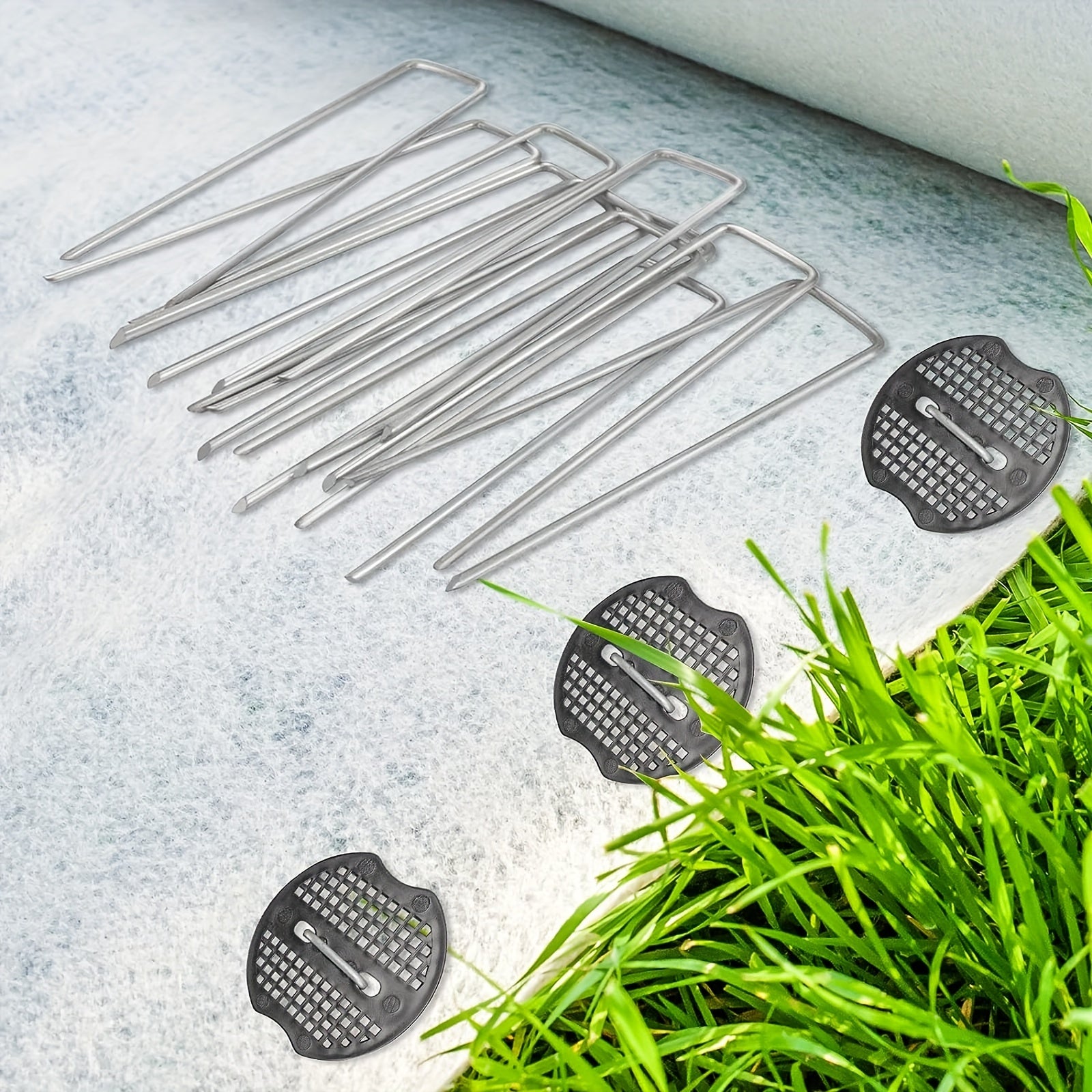 100pcs Landscape Nail Sets 50 Galvanized Garden Nails And 50 Washers Size 11