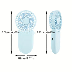 Mini USB Rechargeable Fan 3-Speed Portable Foldable Desktop Fan