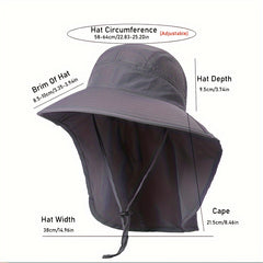 Summer UV Protection Bucket Hat Wide Brim S