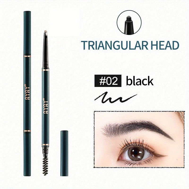 Triangle Head Eyebrow Pencil Fine Smooth Smudge Proof Makeup Stick