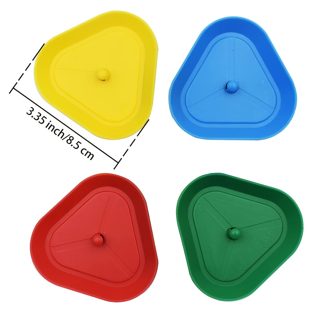 Triangular Poker Card Holders Set of 4, Easy to Use & Comfortable