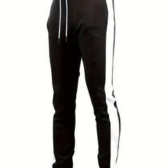 Patchwork Vertical Block Men's Drawstring Sweatpants