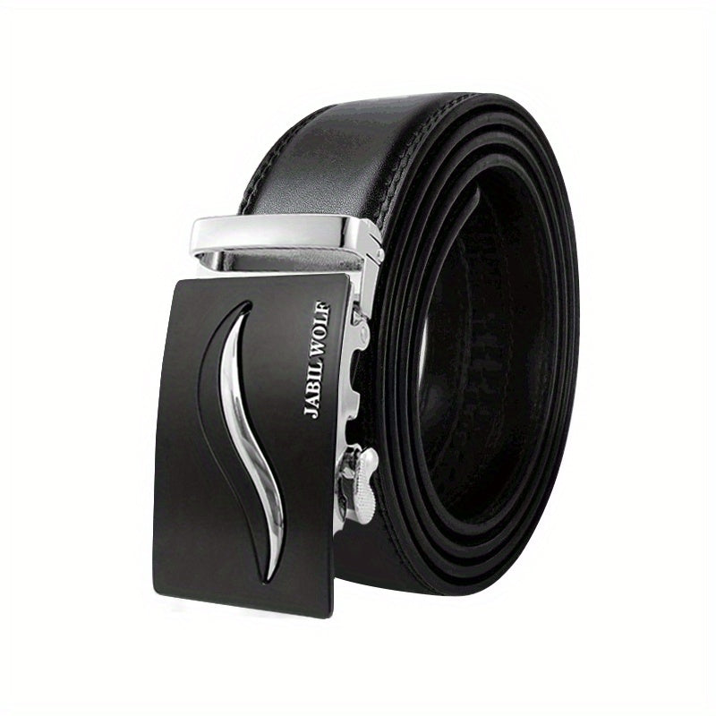 Men's Leather Belt Business Casual Automatic Buckle Belt
