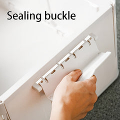 38L Foldable Plastic Storage Bin for Dormitory Snack Toy Storage