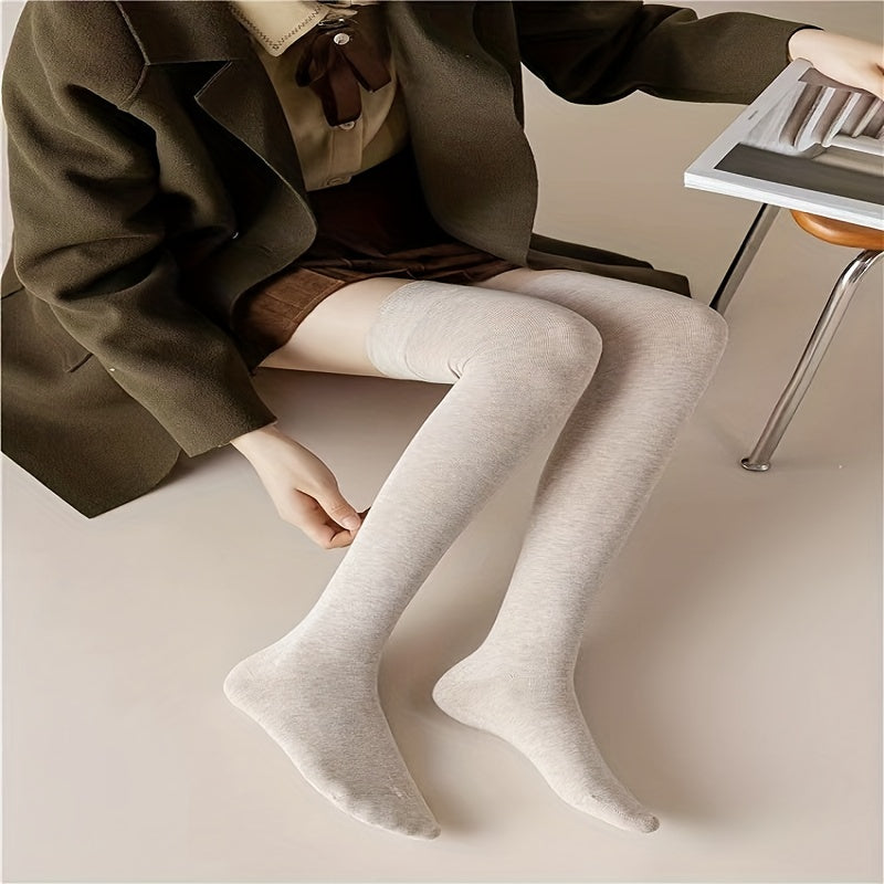 5 Pairs Boys Casual Over the Knee Socks for Spring Autumn