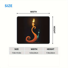 Candle Animation Figure Square Mouse Pad 20x24cm