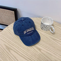 TUshu Light Retro Cap Men Washable Alphabet Baseball Cap Summer Sunshade Peaked