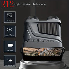 5X Zoom Infrared Night Vision Binoculars 1080P 300M for Camping