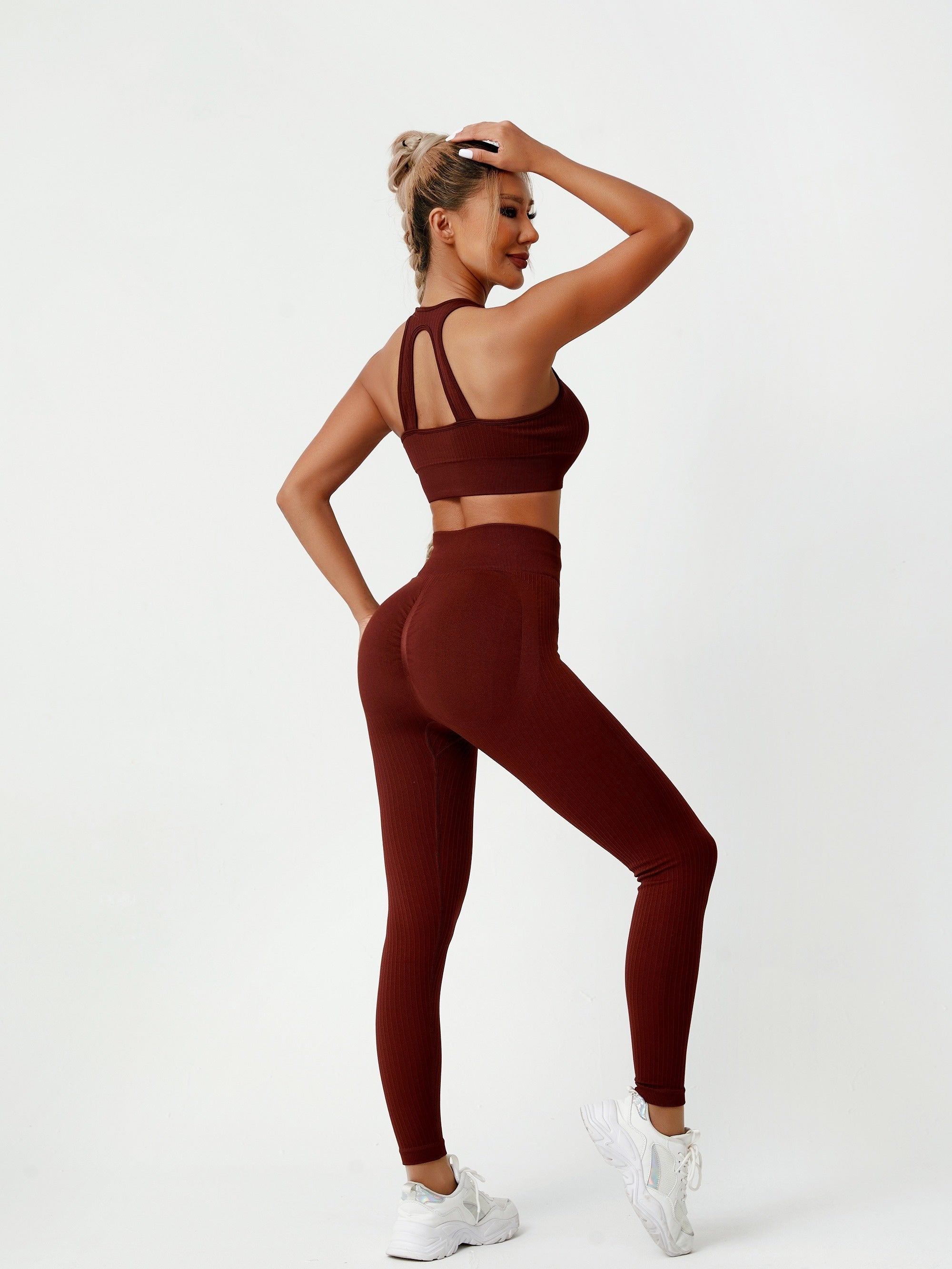 Beauty Back Push Up Sports Bra & Leggings Set