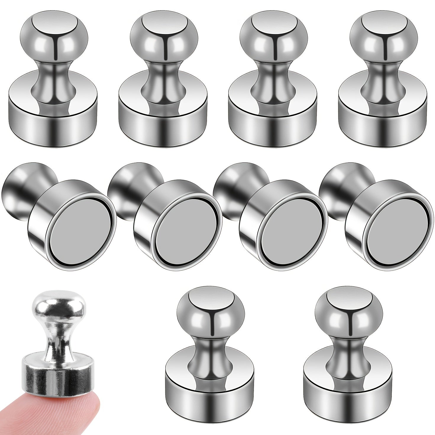 10pcs Small Push Pin Magnets For Whiteboard Refrigerator Office