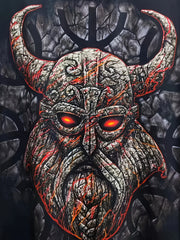 Men's Warrior Pattern Sports T-shirt Round Neck Tee for Summer