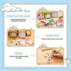8pcs set Animal Sticky Notes For Fridge Office School Memo 8 Styles