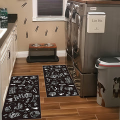 Cartoon Print Bottom Doormat Machine Washable Rug for Home Decor