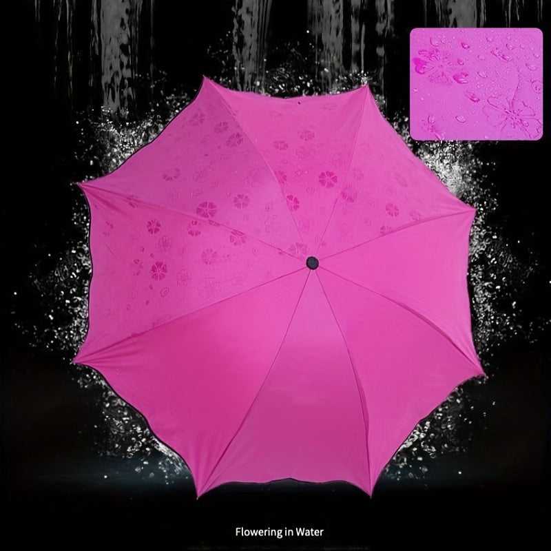 Water Blooming Umbrella Vinyl Sunscreen Umbrella