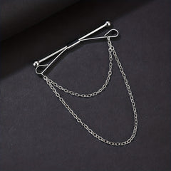 Men's Tie Chain Collar Clip Collar Pin Shirt Buckle