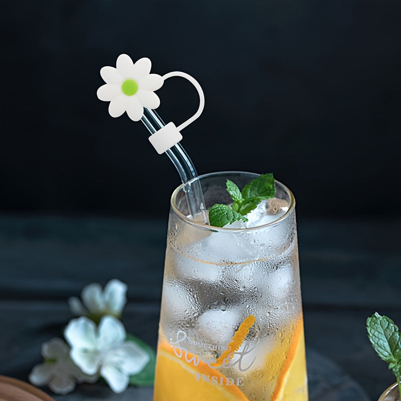 10pcs Soft Straw Dust Cap for 10mm Straw