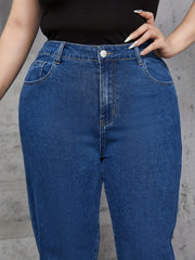 Medium Stretch Straight Leg Jeans for Women