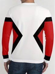 Men's Block Print 2-Piece Outfit: Sweatshirt & Sports Trousers
