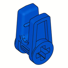 60pcs Plastic Building Block Line Clips with Cross Hole Clamp - Compatible