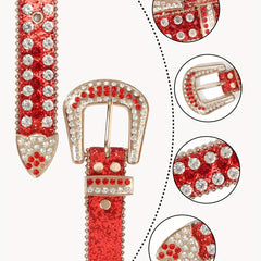 Rhinestone Buckle Belt for Girls and Boys