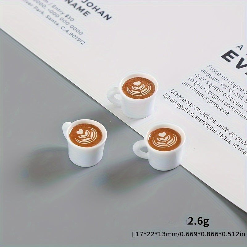 Heart Shaped Coffee Cup Set with Beans