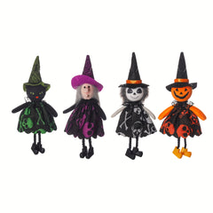 Cartoon Pumpkin Witch Pendant Halloween Party Props