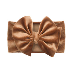 Velvet Bow Headband for Baby Girls