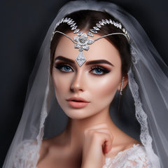 Vintage Rhinestone Bridal Headwear for Wedding Gown