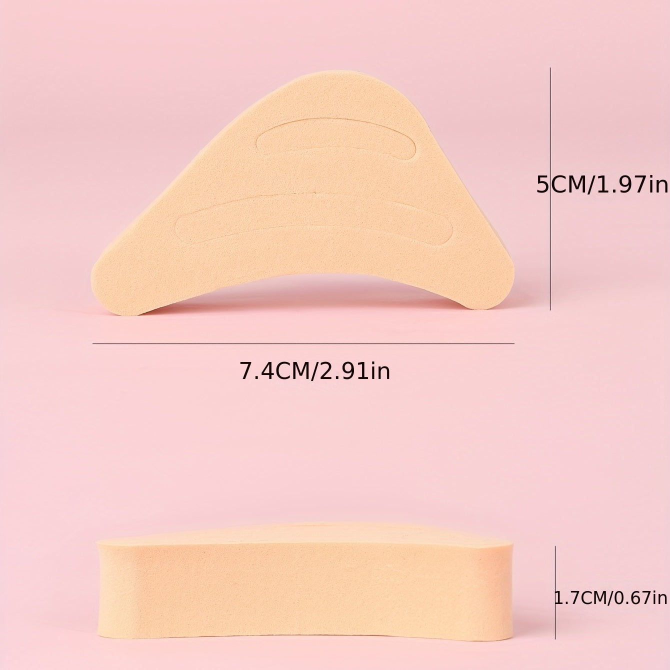 1pair Toe Plugs Sponge High Heels Soft Anti Pain Round Toe Pointed Toe