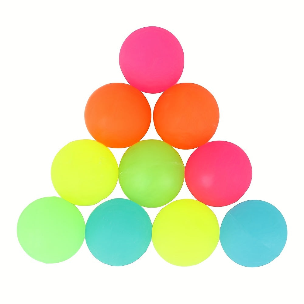 10pcs High Bounce Toy Luminous Balls Kids Party Favor Decoration Bouncy Ball