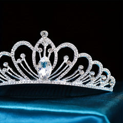 Silvery Crown Crystal Rhinestone Wedding Accessories